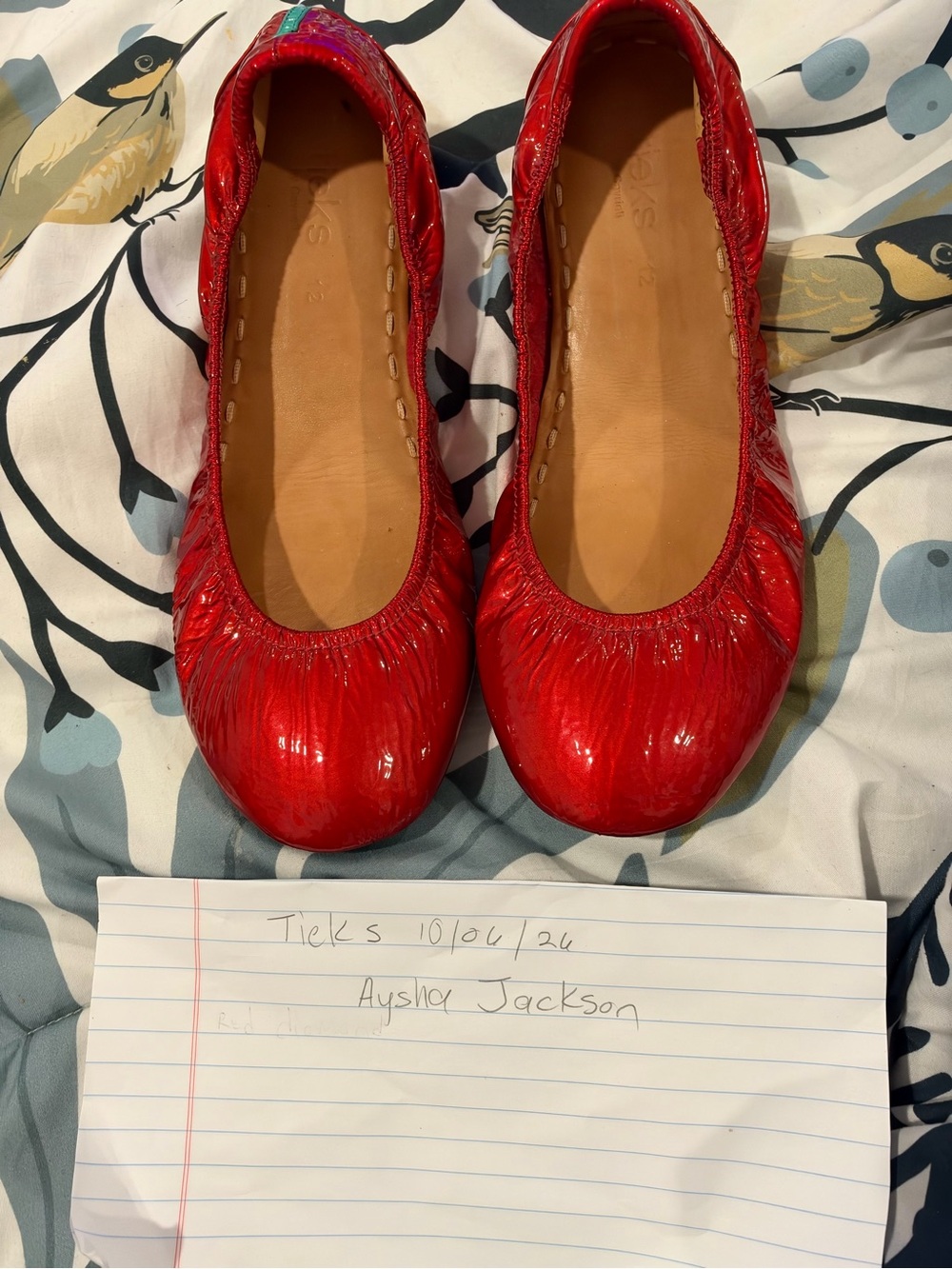 Tieks Red Diamond